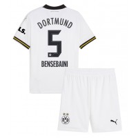 Borussia Dortmund Ramy Bensebaini #5 3rd trikot Kinder 2024-25 Kurzarm (+ Kurze Hosen)